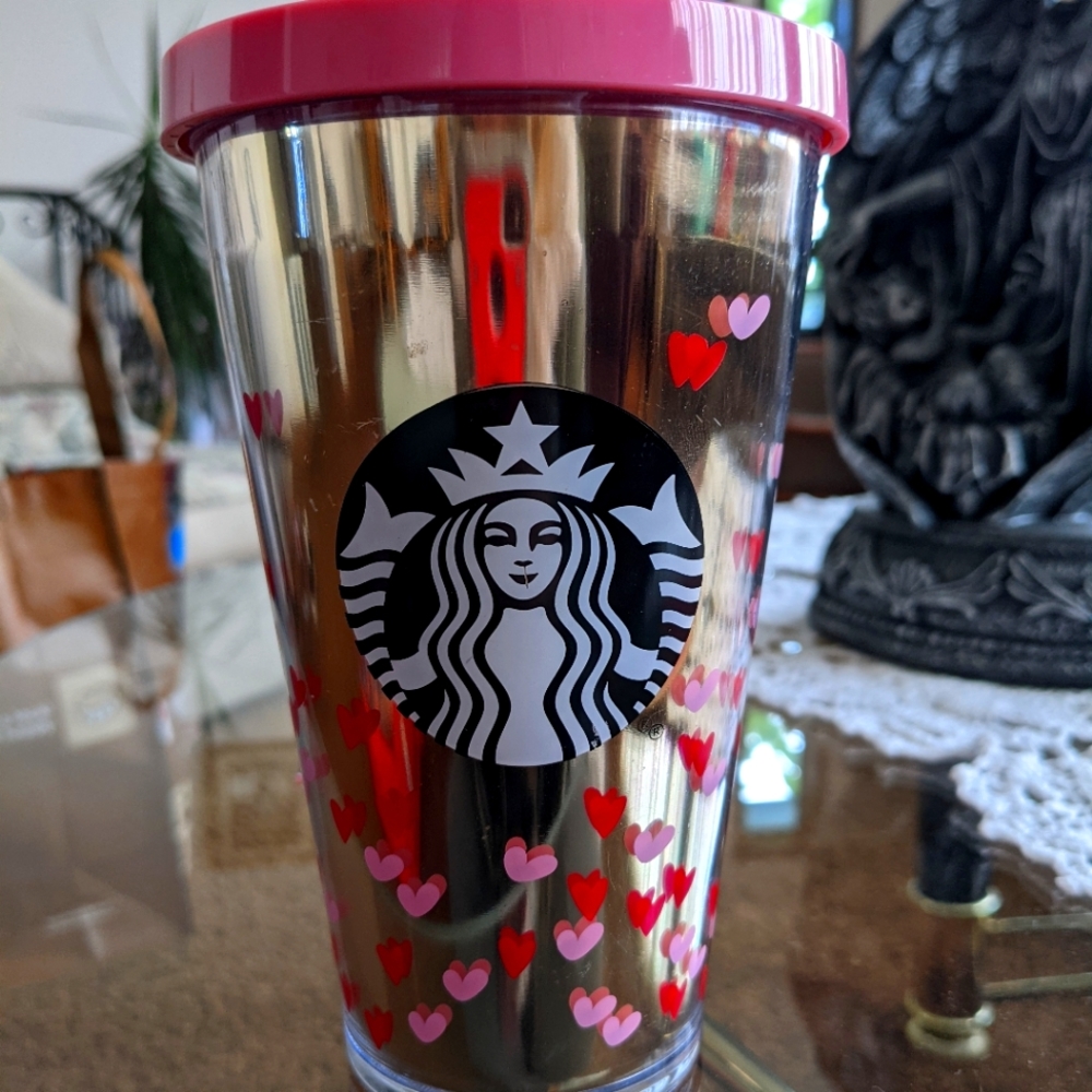Tiny Hearts Starbucks Tumbler